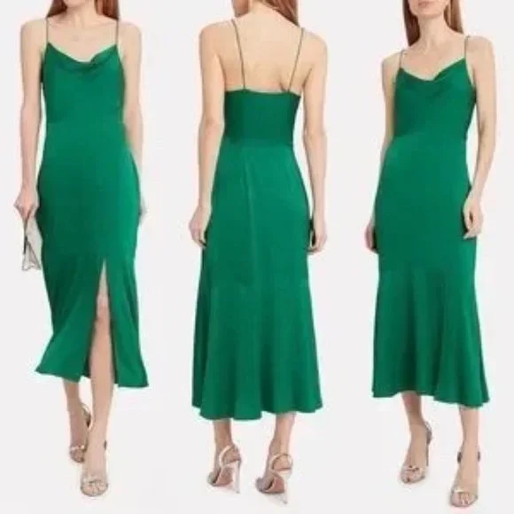 green emerald velvet dress cinq a sept Green Size 8 Dress